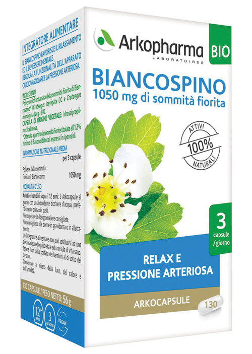 ARKOCAPSULE BIANCOSPINO BIO 130 CAPSULE - FARMACIA33