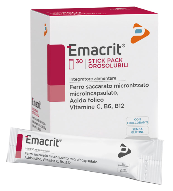 EMACRIT OROSOLUBILE 30 STICK PACK - FARMACIA33