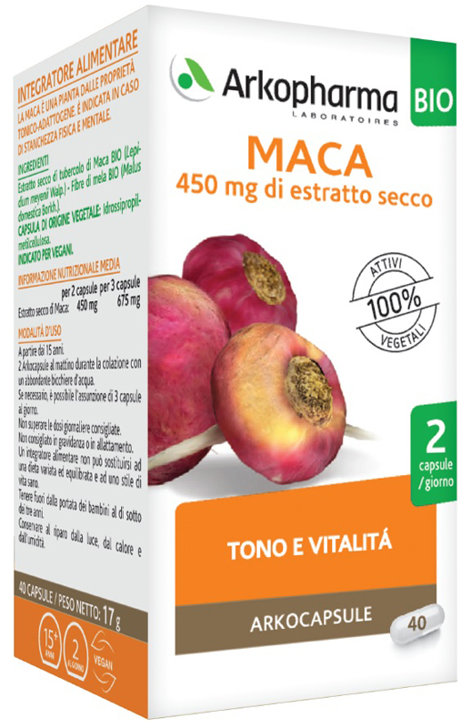 ARKOCAPSULE MACA BIO 40 CAPSULE - FARMACIA33