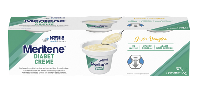 MERITENE DIABET CREME VANIGLIA 3 X 125 G - FARMACIA33