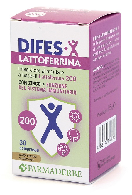 DIFES X LATTOFERRINA 200 30 COMPRESSE - FARMACIA33