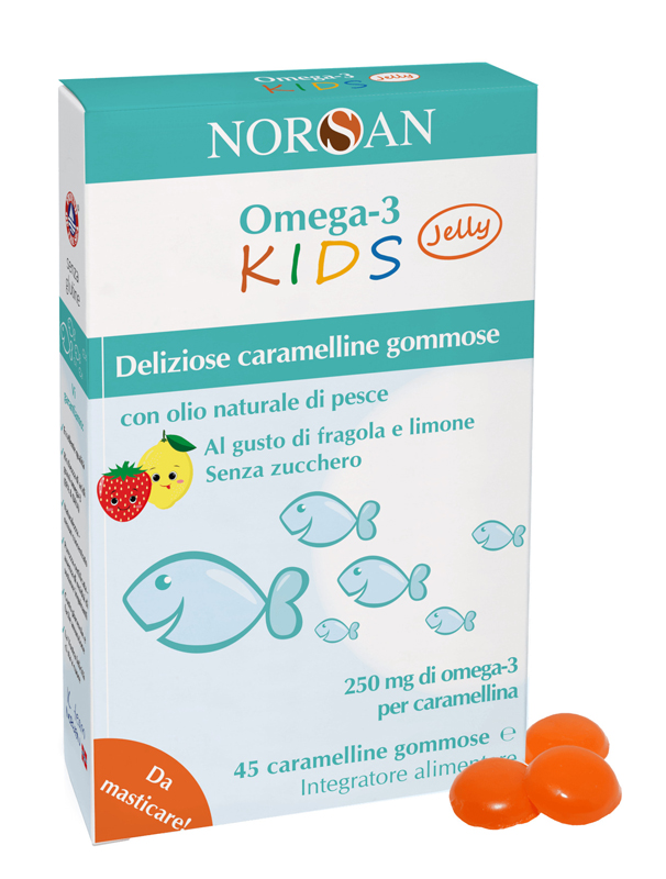 NORSAN OMEGA 3 KIDS 45 CARAMELLINE GOMMOSE - FARMACIA33
