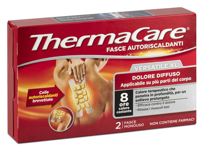 FASCIA AUTORISCALDANTE VERSATILE THERMACARE XL 2 PEZZI - FARMACIA33