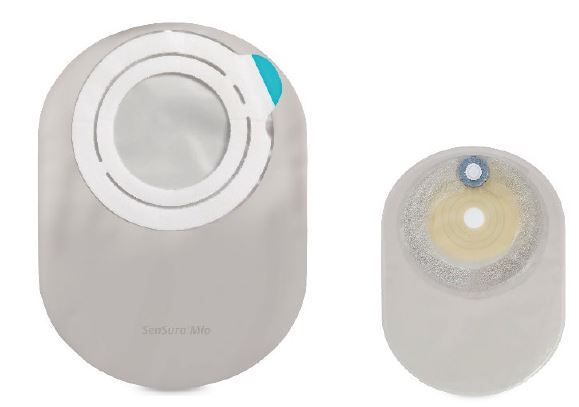 SENSURA MIO FLEX SISTEMA 2 PEZZI CON AGGANCIO ADESIVO SACCA COLOSTOMIA A FONDO CHIUSO TRASPARENTE 50MM 30 PEZZI - FARMACIA33