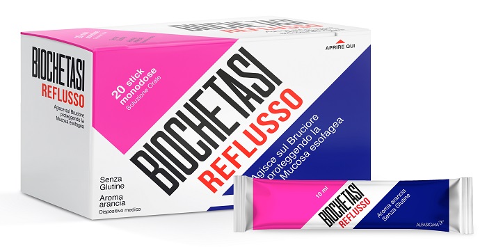 BIOCHETASI REFLUSSO 20 STICK AROMA ARANCIA - FARMACIA33