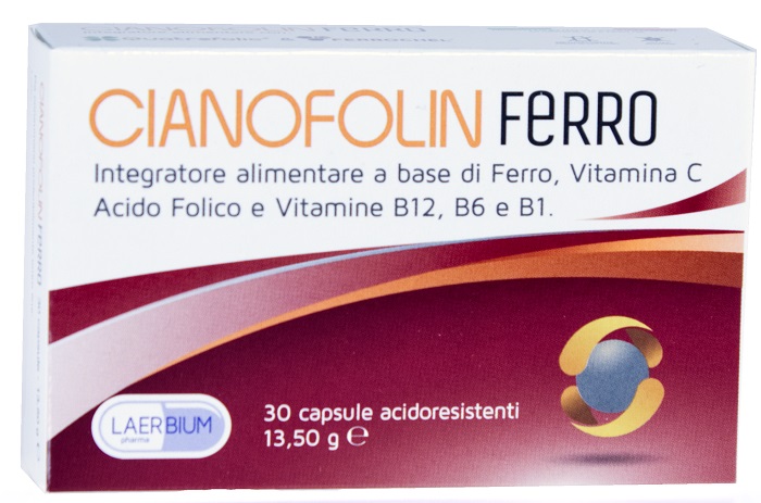 CIANOFOLIN FERRO 30 CAPSULE - FARMACIA33