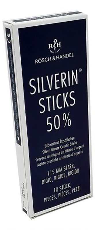 SILVERIN STICKS 50% MATITA CAUSTICA AL NITRATO D'ARGENTO RIGIDO 115MM - FARMACIA33