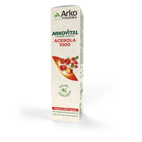 ARKOVITAL ACEROLA 1000 EFFERVESCENTE 20 COMPRESSE - FARMACIA33