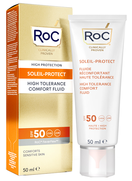ROC FLUIDO SOLARE VISO SPF 50 ELEVATA TOLLERABILITA' 50 ML - FARMACIA33
