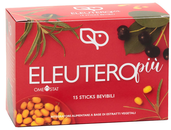 ELEUTERO PIU' OMEOSTAT 15 STICK MONODOSE DA 10 ML - FARMACIA33