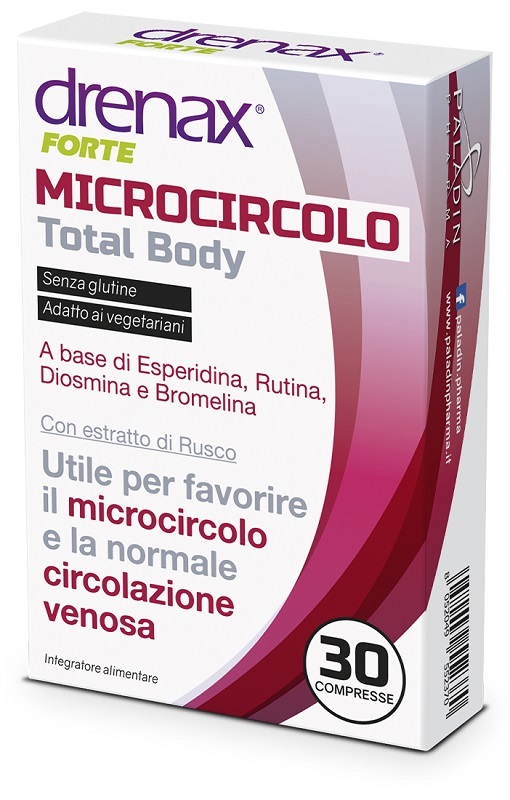 DRENAX FORTE MICROCIRCOLO TOTAL BODY 30 COMPRESSE - FARMACIA33