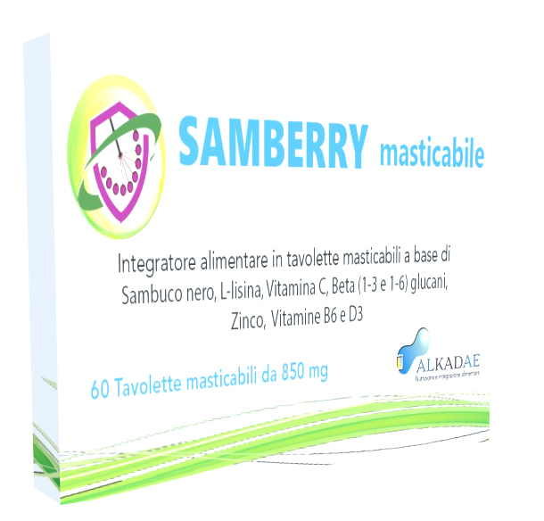 SAMBERRY MASTICABILE 60 TAVOLETTE - FARMACIA33