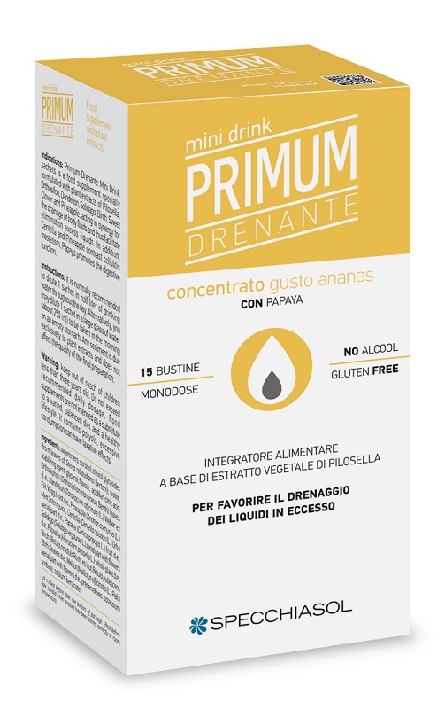 PRIMUM DRENANTE MINIDRINK ANANAS 15 STICK DA 10 ML - FARMACIA33