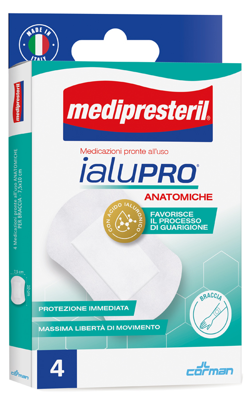 MEDIPRESTERIL IALUPRO BRACCIA 7,5X10 CM 4 PEZZI - FARMACIA33