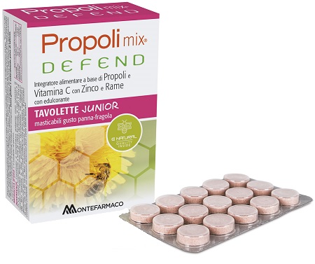 PROPOLI MIX DEFEND JUNIOR 48 TAVOLETTE MASTICABILI - FARMACIA33
