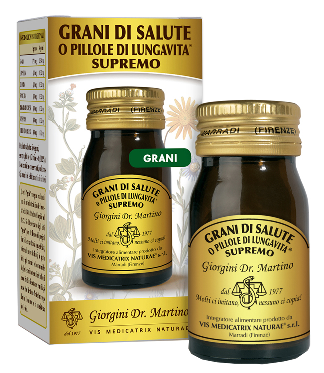 GRANI DI SALUTE O PILLOLE DI LUNGAVITA SUPREMO 30 G - FARMACIA33