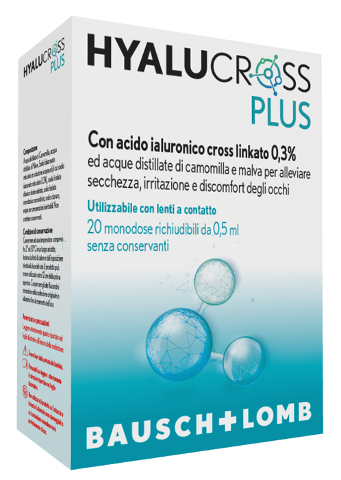 HYALUCROSS PLUS 20 FLACONCINI MONODOSE DA 0,5 ML - FARMACIA33