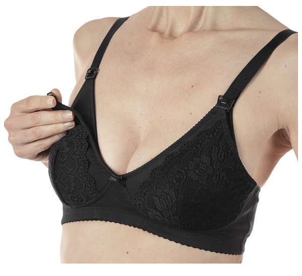 MAMMY REGGISENO COTONE ALLATTAMENTO BLACK 4D - FARMACIA33