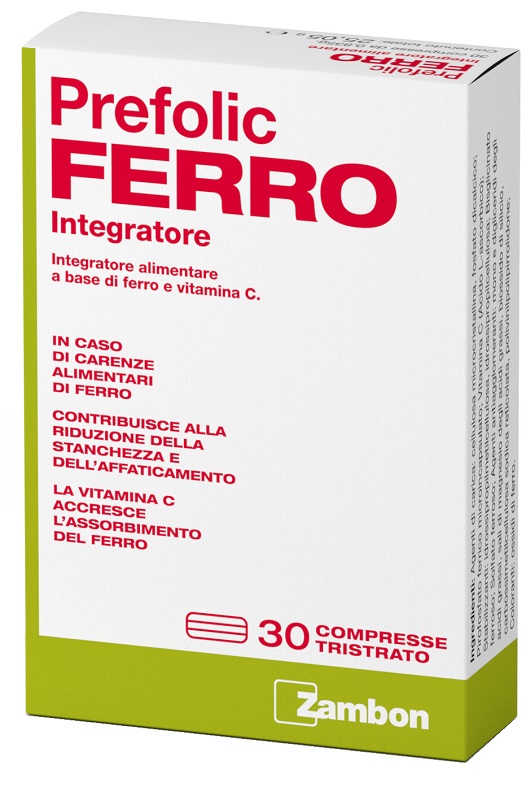 PREFOLIC FERRO 30 COMPRESSE - FARMACIA33