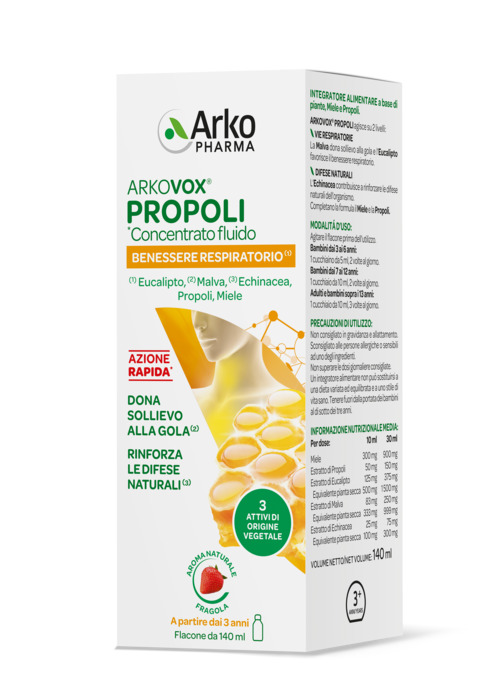 ARKOVOX PROPOLI CONCENTRATO FLUIDO 140 ML - FARMACIA33