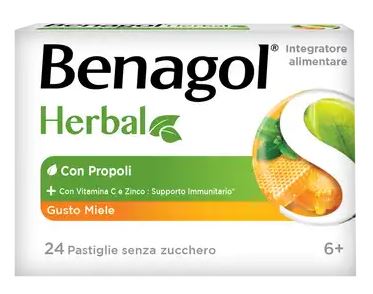 BENAGOL HERBAL MIELE 24 PASTIGLIE - FARMACIA33