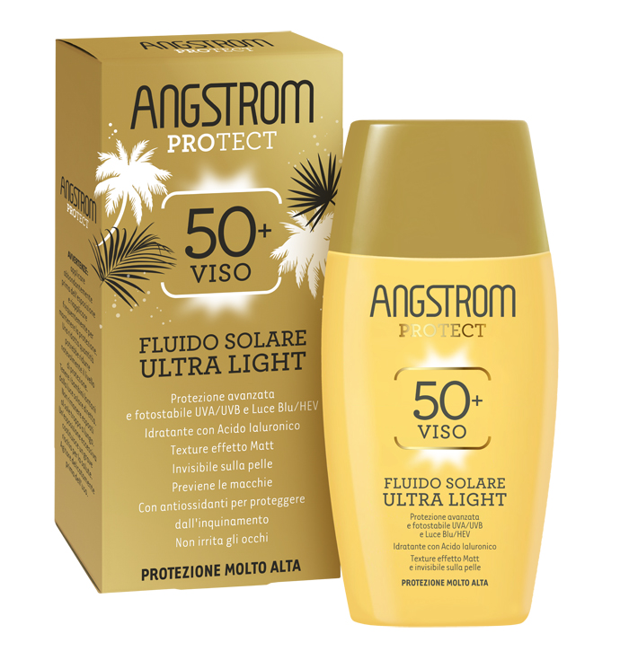 ANGSTROM FLUIDO SOLARE VISO ULTRA LIGHT SPF 50+ 40 ML - FARMACIA33
