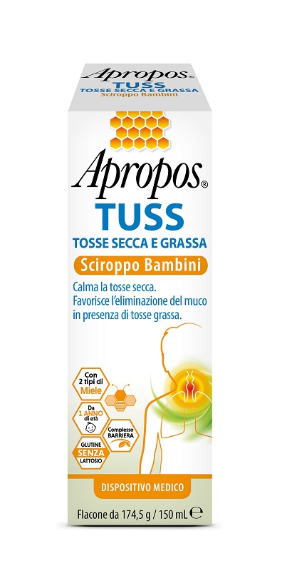 APROPOS TUSS SCIROPPO BAMBINI 150 ML - FARMACIA33