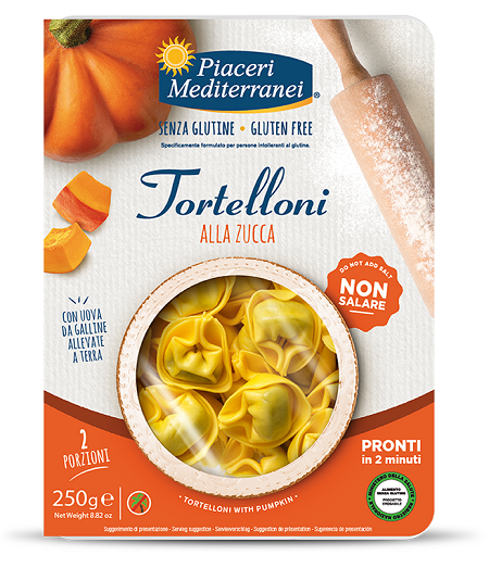 PIACERI MEDITERRANEI TORTELLONI ZUCCA 250 G - FARMACIA33