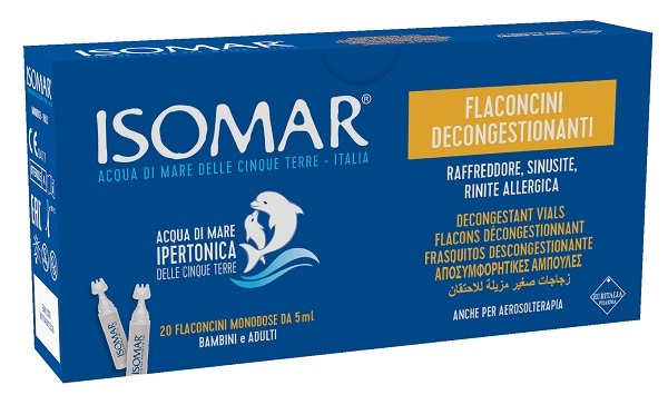 ISOMAR SOLUZIONE DECONGESTIONANTE NASALE 20 FLACONCINI 5 ML - FARMACIA33