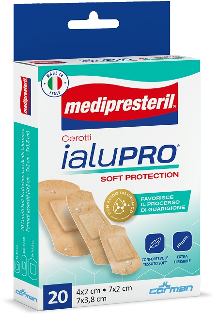 MEDIPRESTERIL CEROTTI IALUPRO SOFT PROTECTION 3 FORMATI ASSORTITI 20 PEZZI - FARMACIA33