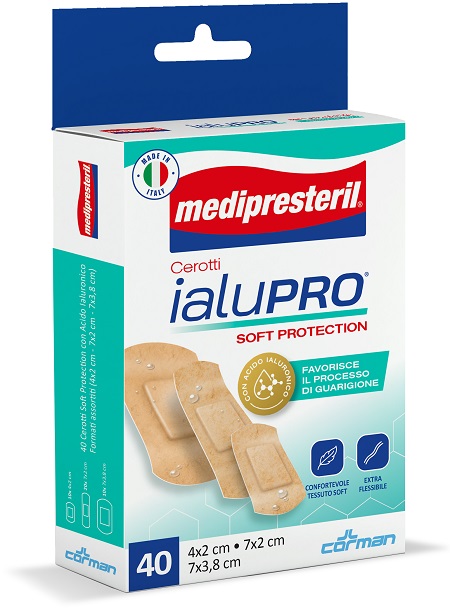 MEDIPRESTERIL CEROTTI IALUPRO SOFT PROTECIONT 3 FORMATI ASSORTITI 40 PEZZI - FARMACIA33