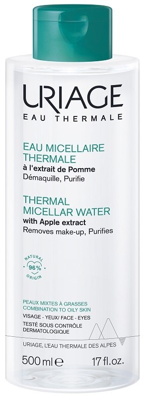 URIAGE EAU MICELLAIRE THERMALE PELLI MISTE GRASSE FLACONE 500 ML - FARMACIA33