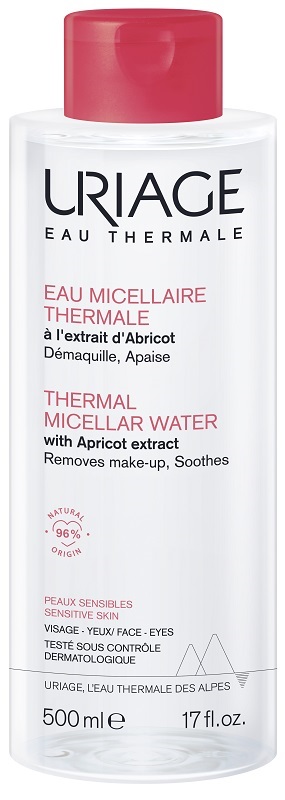 URIAGE EAU MICELLAIRE THERMALE PELLI SECCHE FLACONE 500 ML - FARMACIA33
