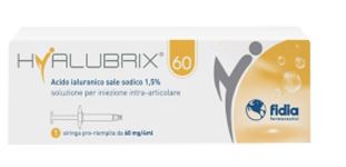 SIRINGA INTRA-ARTICOLARE HYALUBRIX 60 ACIDO IALURONICO 1,5% 60 MG 4 ML - FARMACIA33