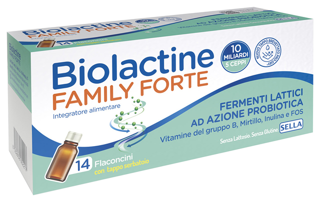 BIOLACTINE FAMILY FORTE 10 MILIARDI 14 FLACONCINI DA 9 ML - FARMACIA33
