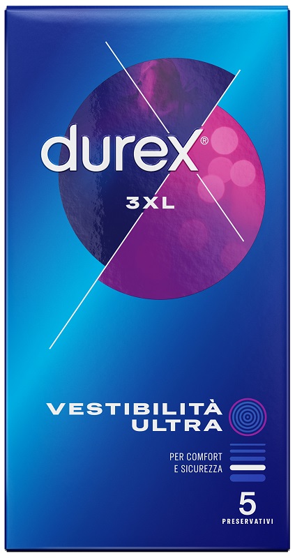 PRESERVATIVO DUREX 3XL VESTIBILITA' ULTRA 5 PEZZI - FARMACIA33