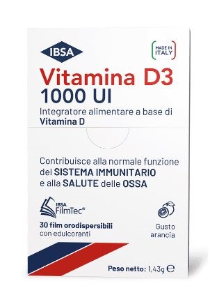 VITAMINA D3 IBSA 1000UI 30 FILM ORODISPERSIBILI - FARMACIA33