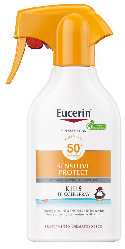 EUCERIN SUN KIDS SENSITIVE PROTECT SPF50+ TRIGGER SPRAY 250 ML - FARMACIA33