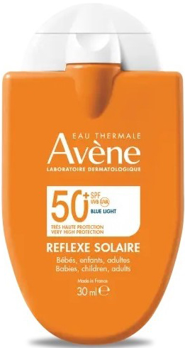 EAU THERMALE AVENE REFLEXE SOLAIRE SPF50+ BEBE BAMBINI ADULTO 30 ML - FARMACIA33