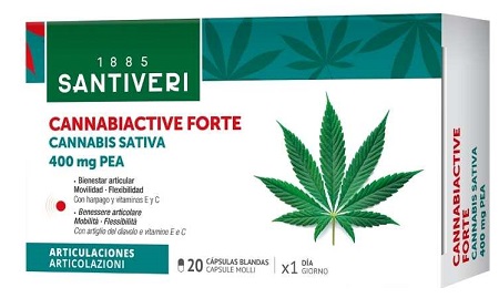 CANNABIACTIVE FORTE PEA 400 MG 20 CAPSULE MOLLI - FARMACIA33