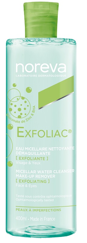 EXFOLIAC ACQUA MICELLARE DETERGENTE STRUCCANTE ESFOLIANTE 400 ML - FARMACIA33
