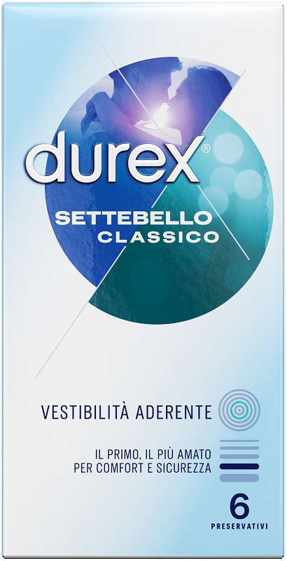 PROFILATTICO DUREX SETTEBELLO CLASSICO 6 PEZZI - FARMACIA33