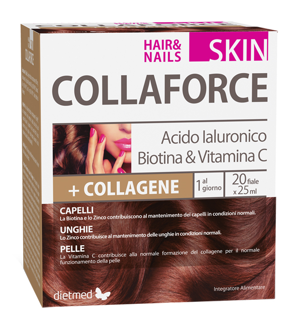 COLLAFORCE SKIN HAIR & NAILS 20 FIALE DA 25 ML - FARMACIA33