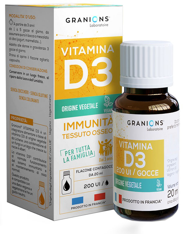 GRANIONS VITAMINA D3 GOCCE 20 ML - FARMACIA33