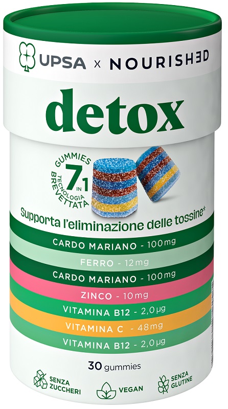 UPSA X NOURISHED DETOX 30 GUMMIES - FARMACIA33
