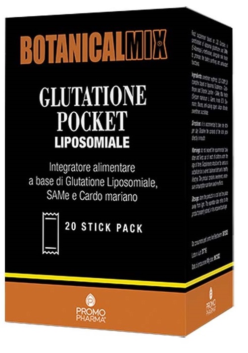 BOTANICALMIX GLUTATIONE POCKET LIPOSOMIALE 20 STICK DA 2 G - FARMACIA33