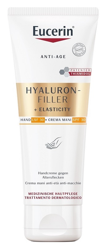 EUCERIN HYALURON FILLER + ELASTICITY CREMA MANI ANTI MACCHIE 75 ML - FARMACIA33
