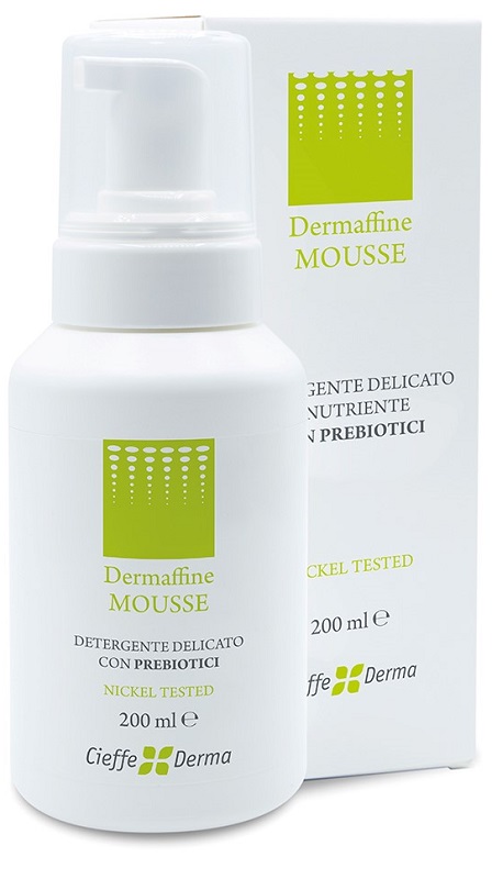 DERMAFFINE MOUSSE DETERGENTE DELICATO E NUTRIENTE CON PREBIOTICI 200 ML - FARMACIA33