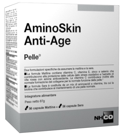 NHCO AMINOSKIN ANTI-AGE FLACONE 56 CAPSULE + 56 CAPSULE - FARMACIA33