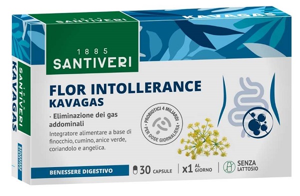 FLOR INTOLLERANCE KAVAGAS 30 CAPSULE - FARMACIA33
